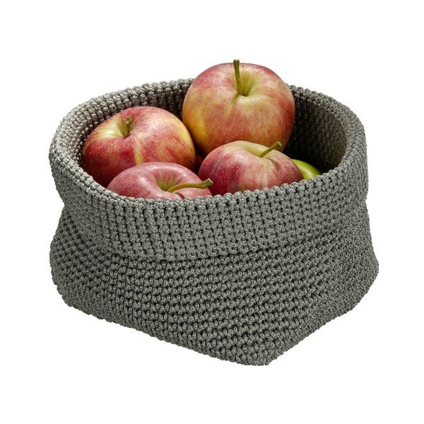 Siva okrogla košara Wenko Malia-image-1