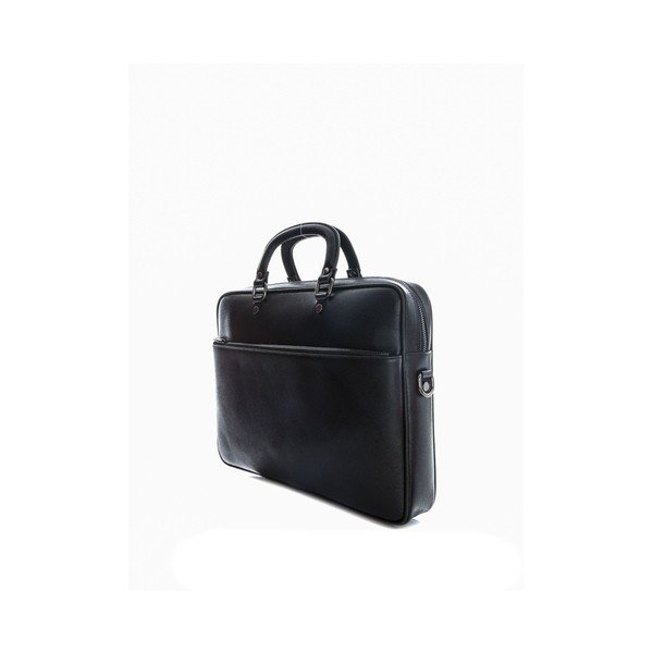 Črna unisex usnjena torba Sofia Cardoni Plurra-image-4