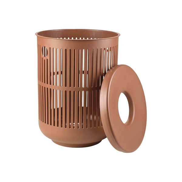 Oranžen plastičen koš za perilo 60 l Ume – Zone-image-3