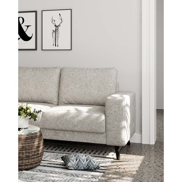 Kremno bela kotna sedežna garnitura (levi kot) Fynn – Ghado-image-4