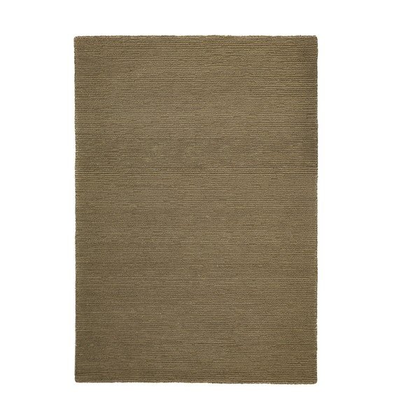 Kaki zelena ročno tkana volnena preproga 160x230 cm Harris Boucle – Flair Rugs
