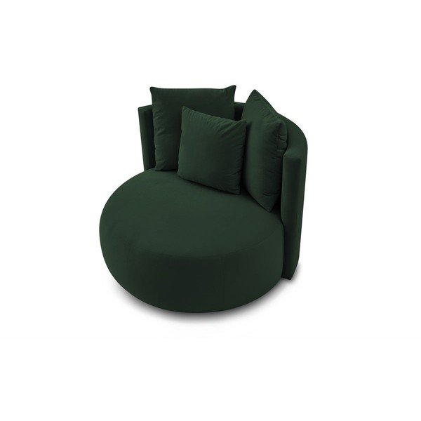 Temno zelen žameten fotelj Cesar – Bobochic Paris-image-4