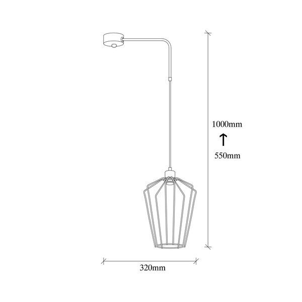 Črna kovinska viseča svetilka Opviq lights Melina-image-3