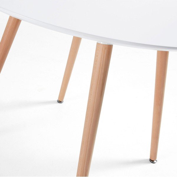 Jedilna miza iz bukovega lesa Kave Home Daw, ⌀ 100 cm-image-3