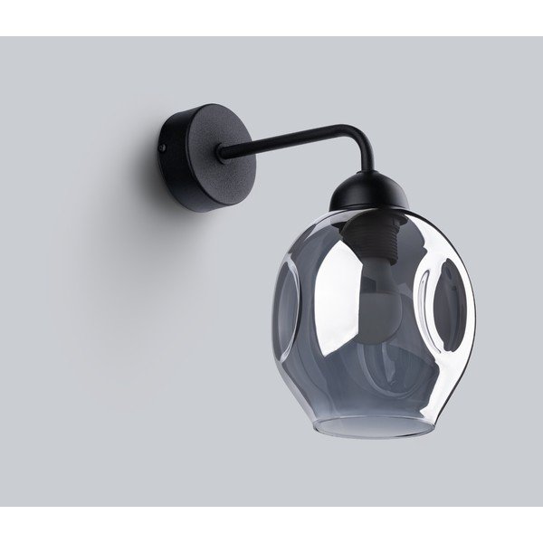 Črna stenska svetilka ø 25 cm Garten – Sollux-image-3