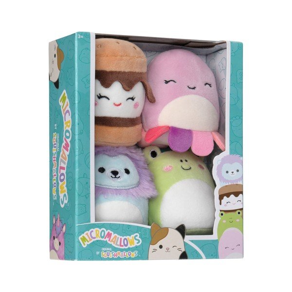 Plišaste igrače v kompletu 4 ks Micromallows 4Pack – SQUISHMALLOWS