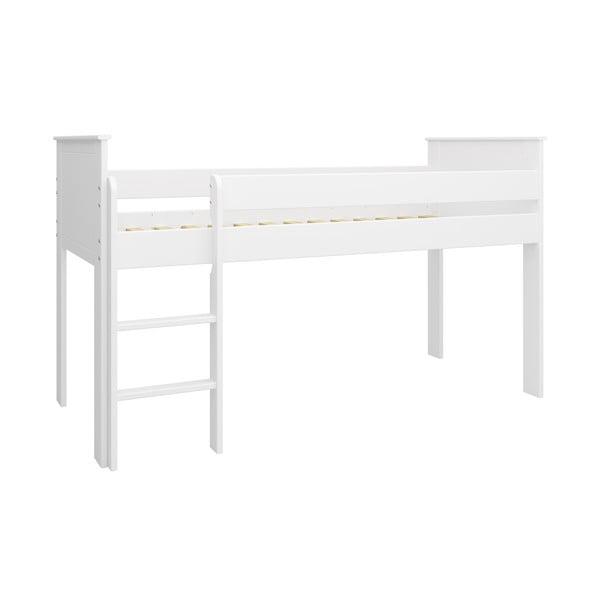 Bela dvignjena otroška postelja 90x200 cm Alba - Tvilum-image-1