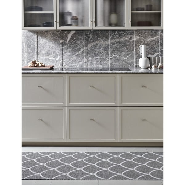 Siv zunanji in notranji tekač 70x300 cm Kotte Charcoal – Pappelina-image-1