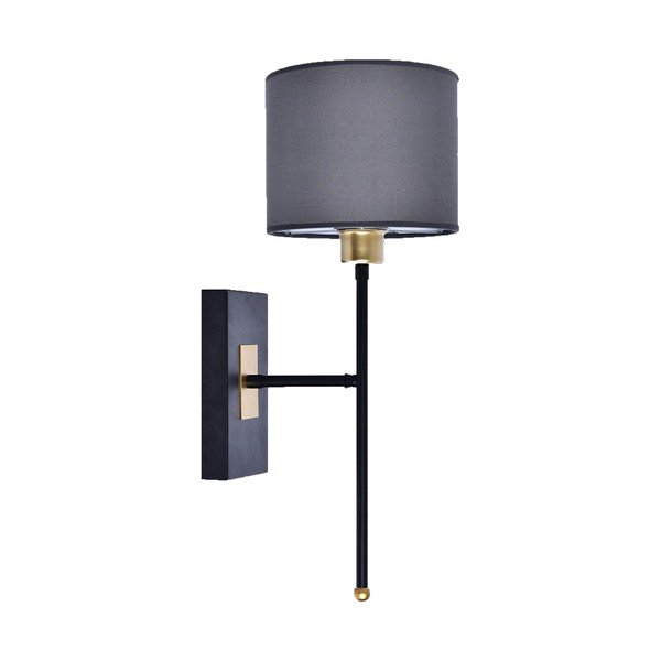 Črno-siva stenska svetilka Sconce T - Magenta Home