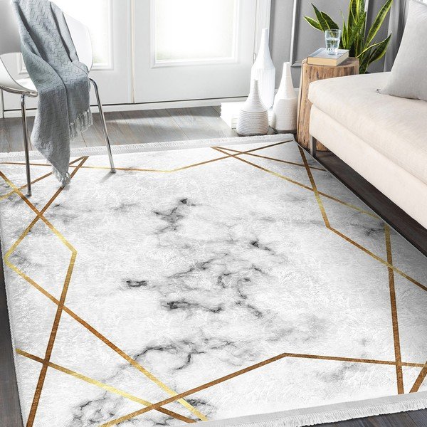 Preproga v beli in zlati barvi 160x230 cm - Mila Home-image-4