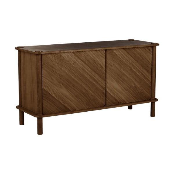 Rjava komoda iz masivnega hrasta z drsnimi vrati 135x73,5x48 cm Italic – UMAGE-image-2