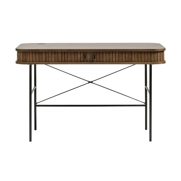 Pisalna miza v hrastovem dekorju 60x120 cm Nola – Unique Furniture-image-4