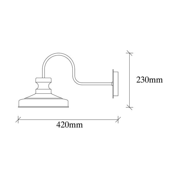 Črna stenska svetilka ø 22 cm Kiruna – Opviq lights-image-4