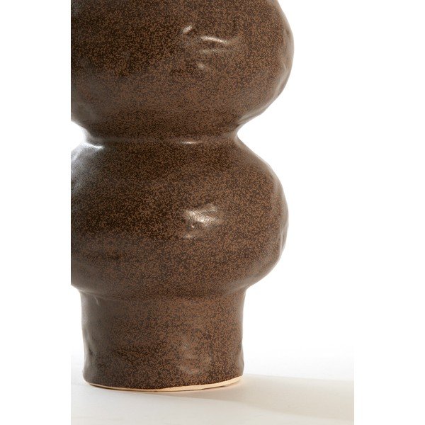 Rjava keramična vaza (višina 33,5 cm) Rogano – Light & Living-image-3