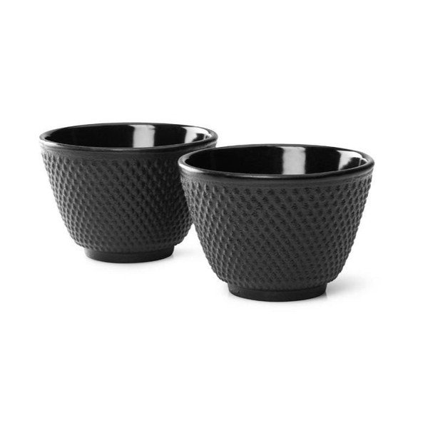 Komplet 2 skodelic za čaj iz črnega litega železa Bredemeijer Jang, ⌀ 7,8 cm