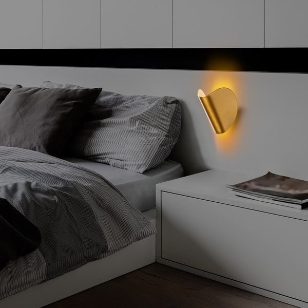 LED stenska svetilka v zlati barvi Heybe – Opviq lights-image-4