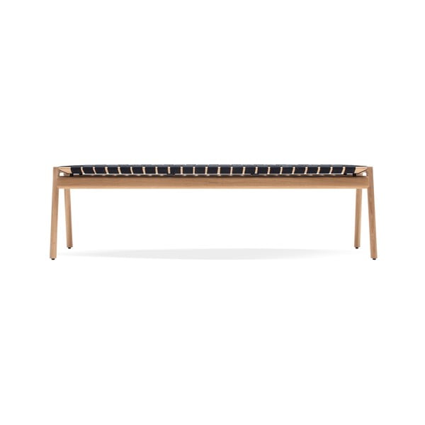 Klop črne in naravne barve Klupa - Gazzda-image-2