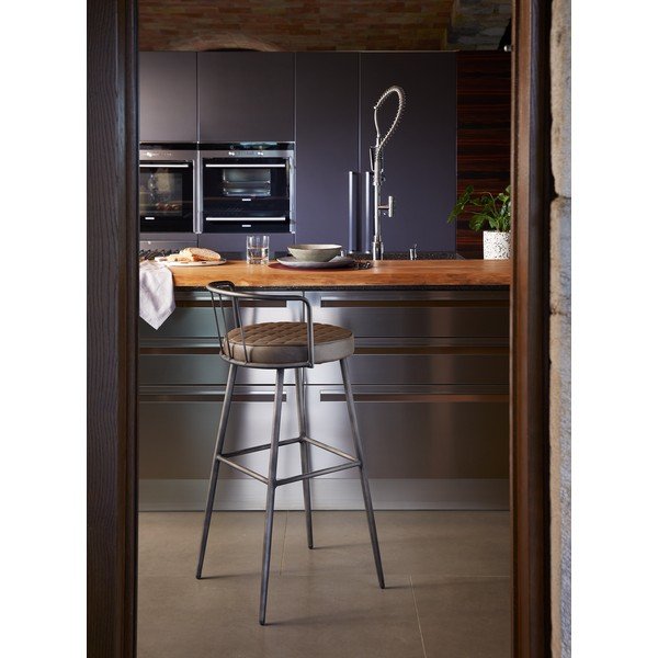 Rjav barski stol Kave Home, višina 92 cm-image-3