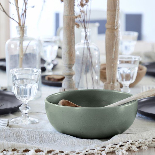 Zelena lončena servirna posoda ø 25 cm Pacifica – Casafina-image-1