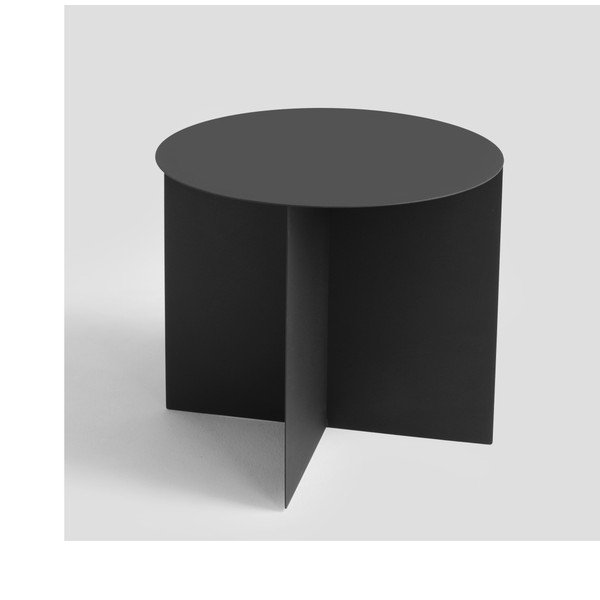 Črna mizica za kavo Custom Form Oli, ⌀ 50 cm-image-2