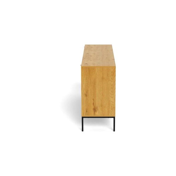 Komoda v hrastovem dekorju v naravni barvi 158x80x40 cm Palmdale – Actona-image-4
