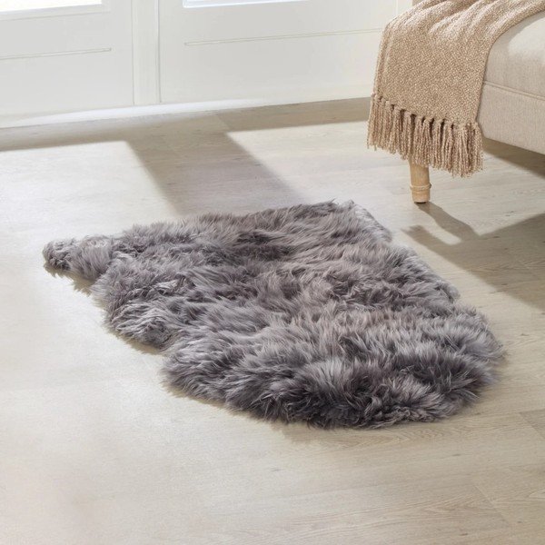 Siva ovčja koža Native Natural Sheep, 60 x 120 cm-image-2