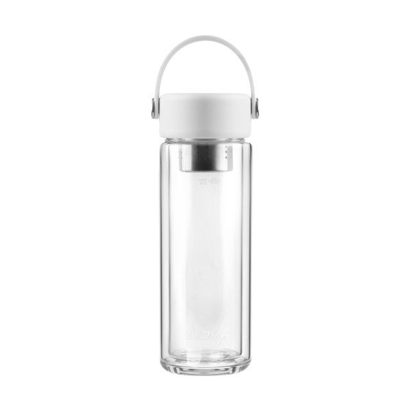 Bela steklena steklenica za vodo 350 ml Fuori – Vialli Design