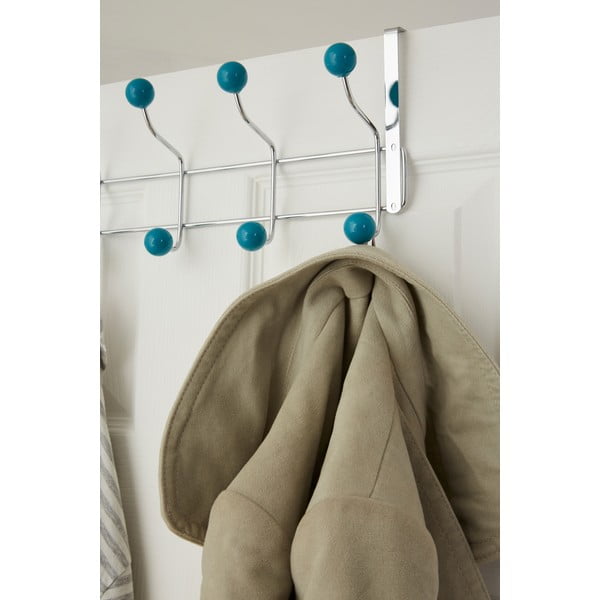 Mentolno zelen/srebrn kovinski obešalnik za vrata 41 cm – Premier Housewares-image-2