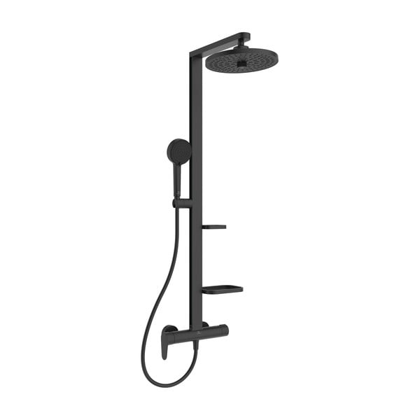 Mat črna kovinska tuš garnitura 111 cm ALU+ – Ideal Standard