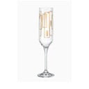 Komplet 6 kozarcev za šampanjec Crystalex Luxury Contour, 200 ml