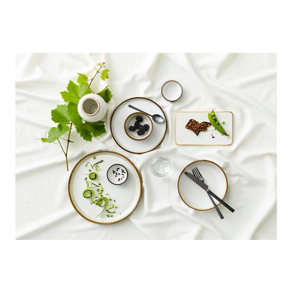 Bela vaza iz kamenine (višina 12,5 cm) Gastro Cream – Bitz-image-4