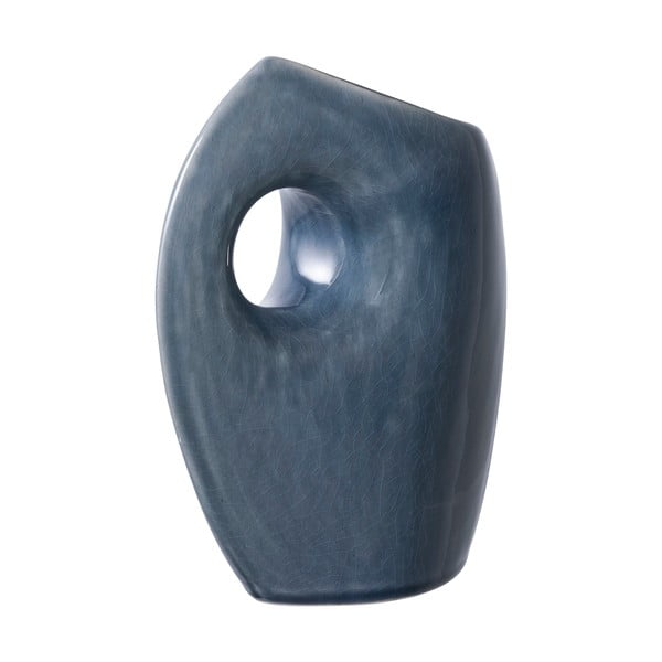 Temno modra keramična vaza (višina 18 cm) – House Nordic-image-4