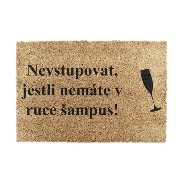 Predpražnik iz kokosovih vlaken 40x60 cm Šampus – Artsy Doormats