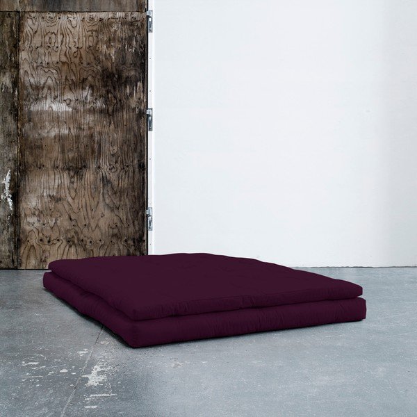 Variabilni kavč z usnjenimi pasovi Karup Buckle Up Purple Plum-image-1