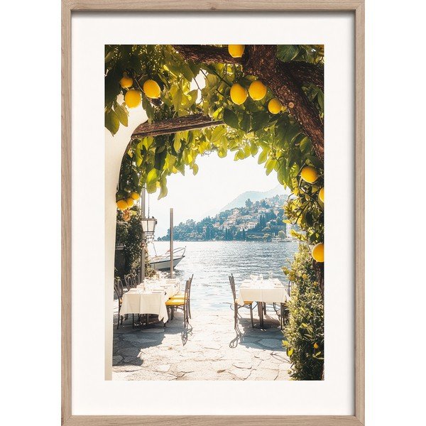 Tiskana slika z okvirjem 50x70 cm Lemon View – Styler