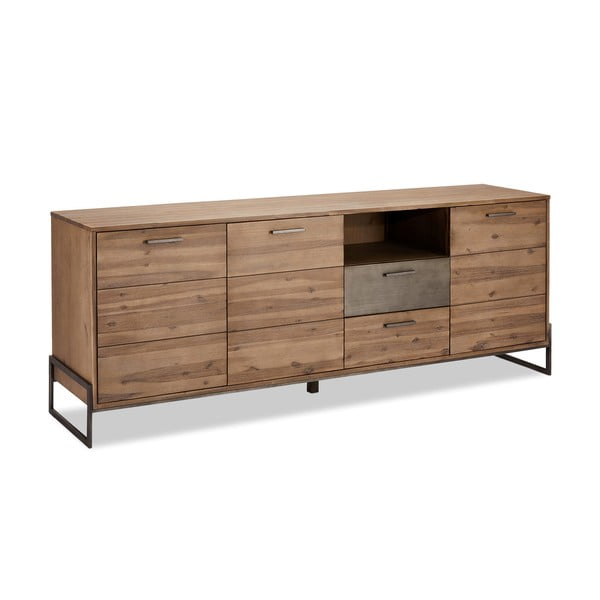 Rjava komoda iz masivnega lesa Furnhouse Mallorca, velika-image-2