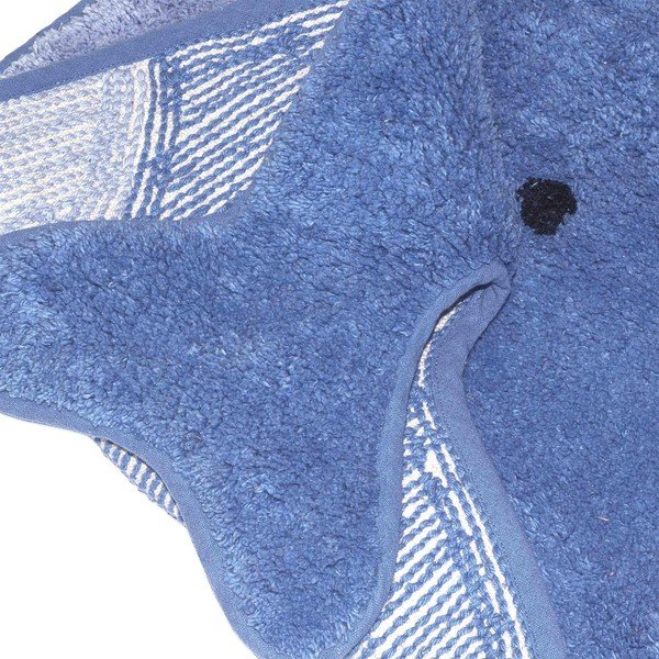 Modra bombažna kopalniška preproga Mr. Fox Blue Whale, 69 x 44 cm-image-3