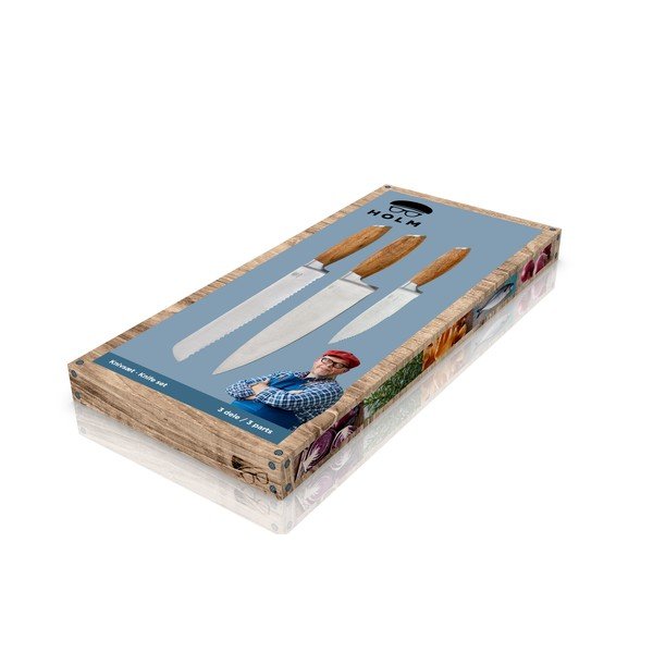 Komplet nožev 3 ks iz nerjavečega jekla – Holm-image-4