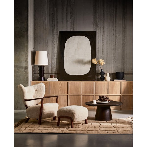 TV komplet v hrastovem dekorju v naravni barvi 264x88 cm Modulair – vtwonen-image-2