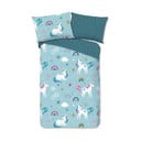 Enojna flanelna otroška posteljnina 140x200 cm Snowycorn – Good Morning