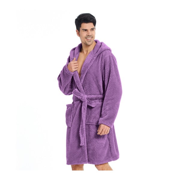 Vijoličen unisex kopalni plašč iz mikrovlaken DecoKing Sleepyhead, velikost XXXL-image-1