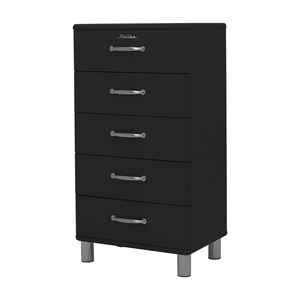 Črna visoka komoda 60x111 cm Malibu - Tenzo-image-2