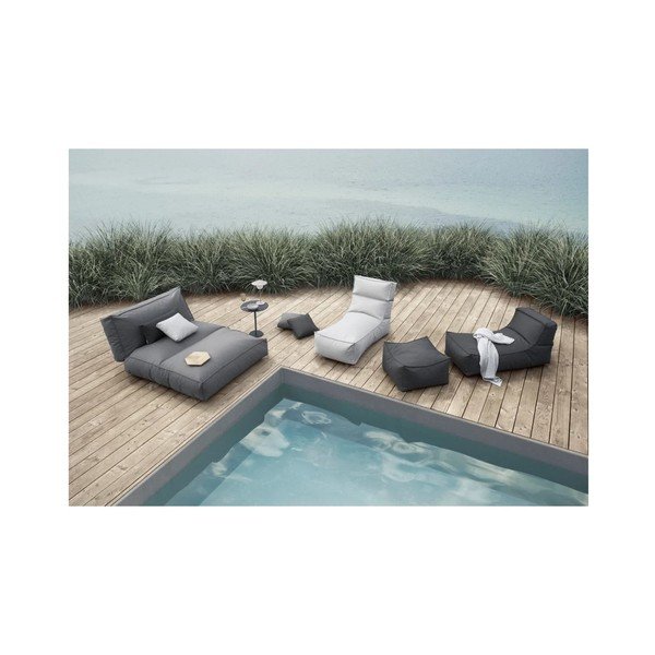 Svetlo modri oblazinjeni vrtni ležalnik STAY - Blomus-image-3