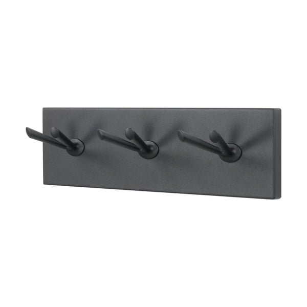 Črn kovinski stenski obešalnik Pull – Spinder Design