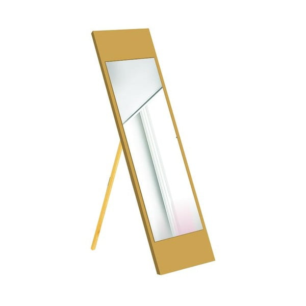 Stoječe ogledalo z gorčično rumenim okvirjem Oyo Concept, 35 x 140 cm