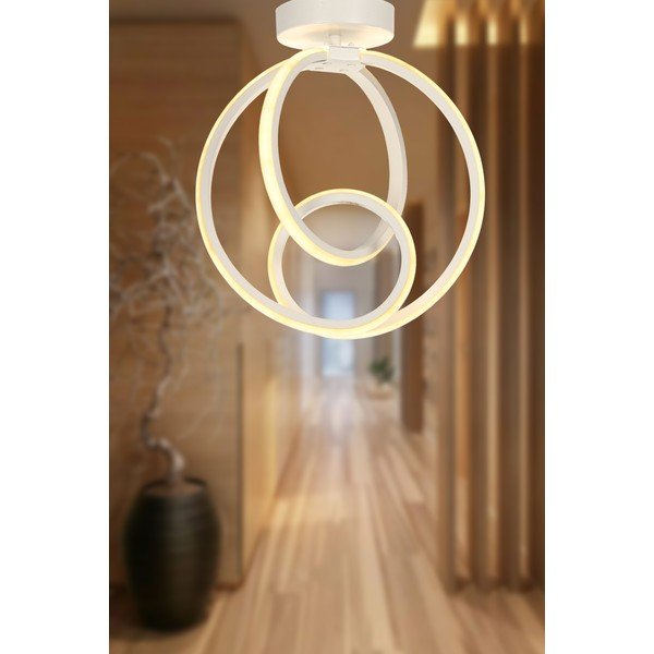 Bela kovinska LED stropna svetilka Neo – Squid Lighting-image-1