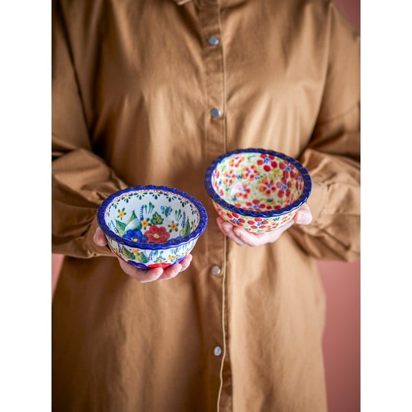 Skledice v kompletu za serviranje 2 ks iz kamenine 380 ml Florist – Bloomingville-image-1