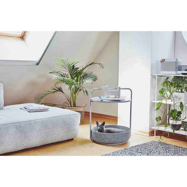 Okrogla stranska mizica ø 50 cm Tavolino Concrete – MiaCara-image-1