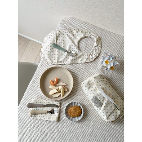 Rjavo-bež silikonski otroški jedilni pribor 3 ks Olive Mix – Cam Cam Copenhagen-image-3