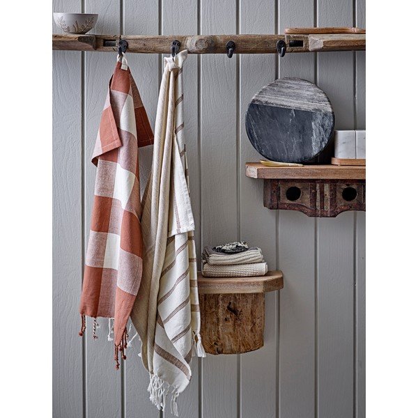 Bombažne brisače v kompletu 3 kos 70x45 cm Papaya - Bloomingville-image-1